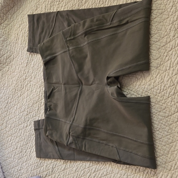 Lululemon All The Right Places Crop Army Green - Picture 2 of 7